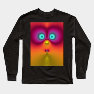 Cute fractal face nine Long Sleeve T-Shirt